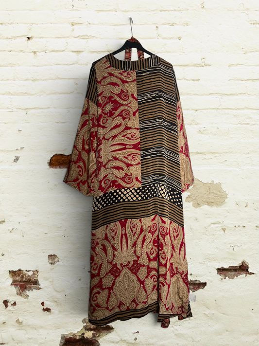 1 Kimono de seda reciclada Reversible Desierto