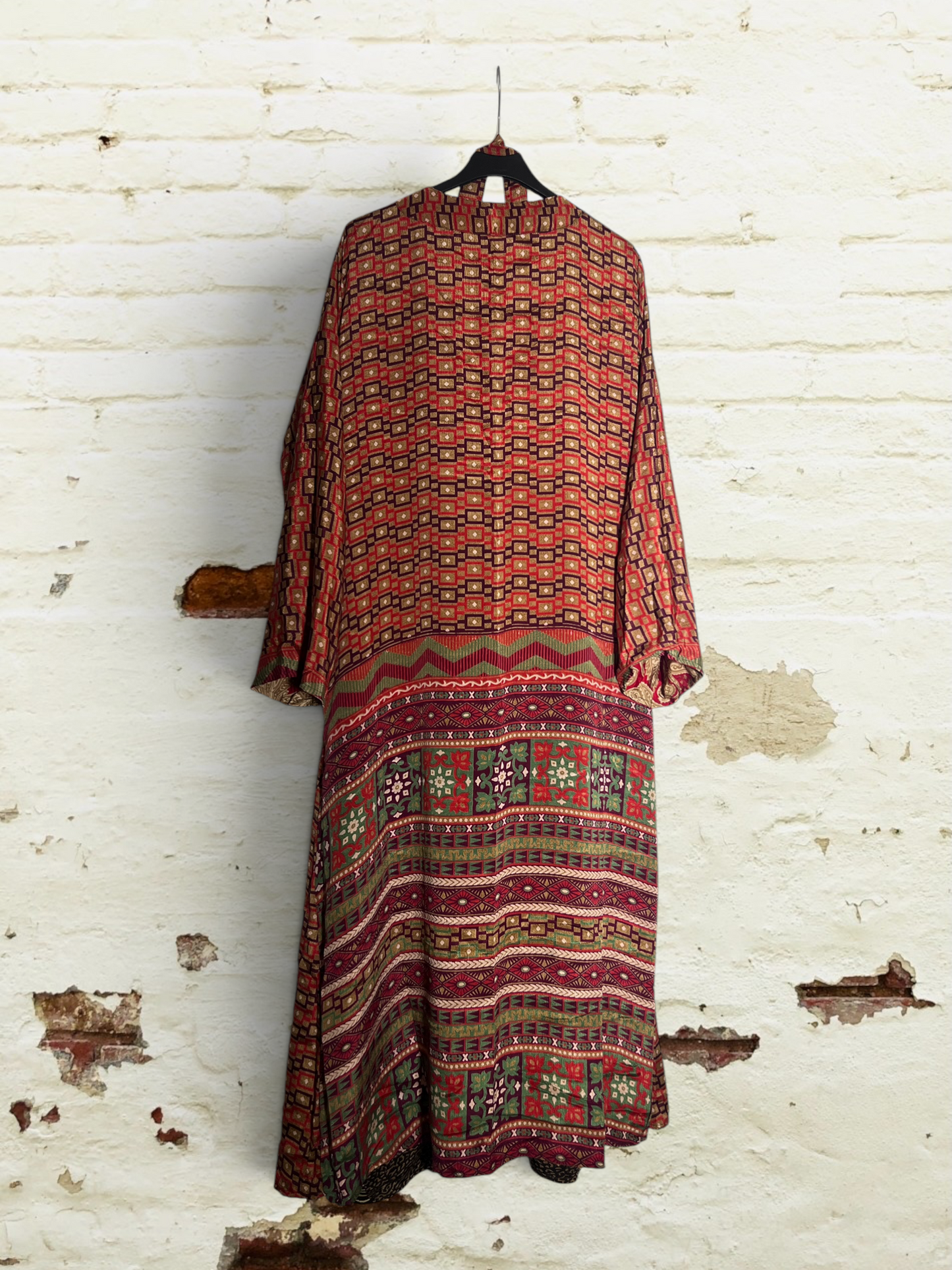 1 Kimono de seda reciclada Reversible Desierto