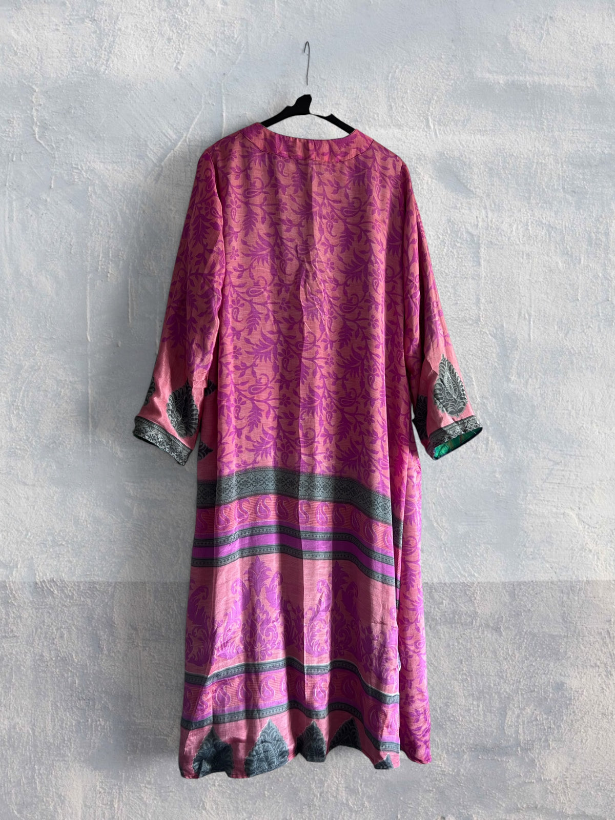 1 Kimono de seda reciclada Reversible Fresh