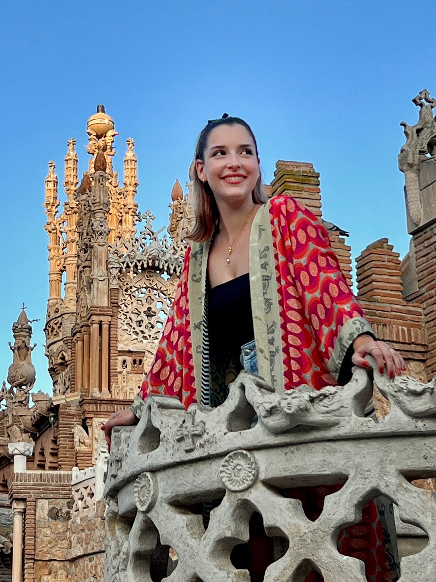 Kimono de seda reciclada Reversible Colomares