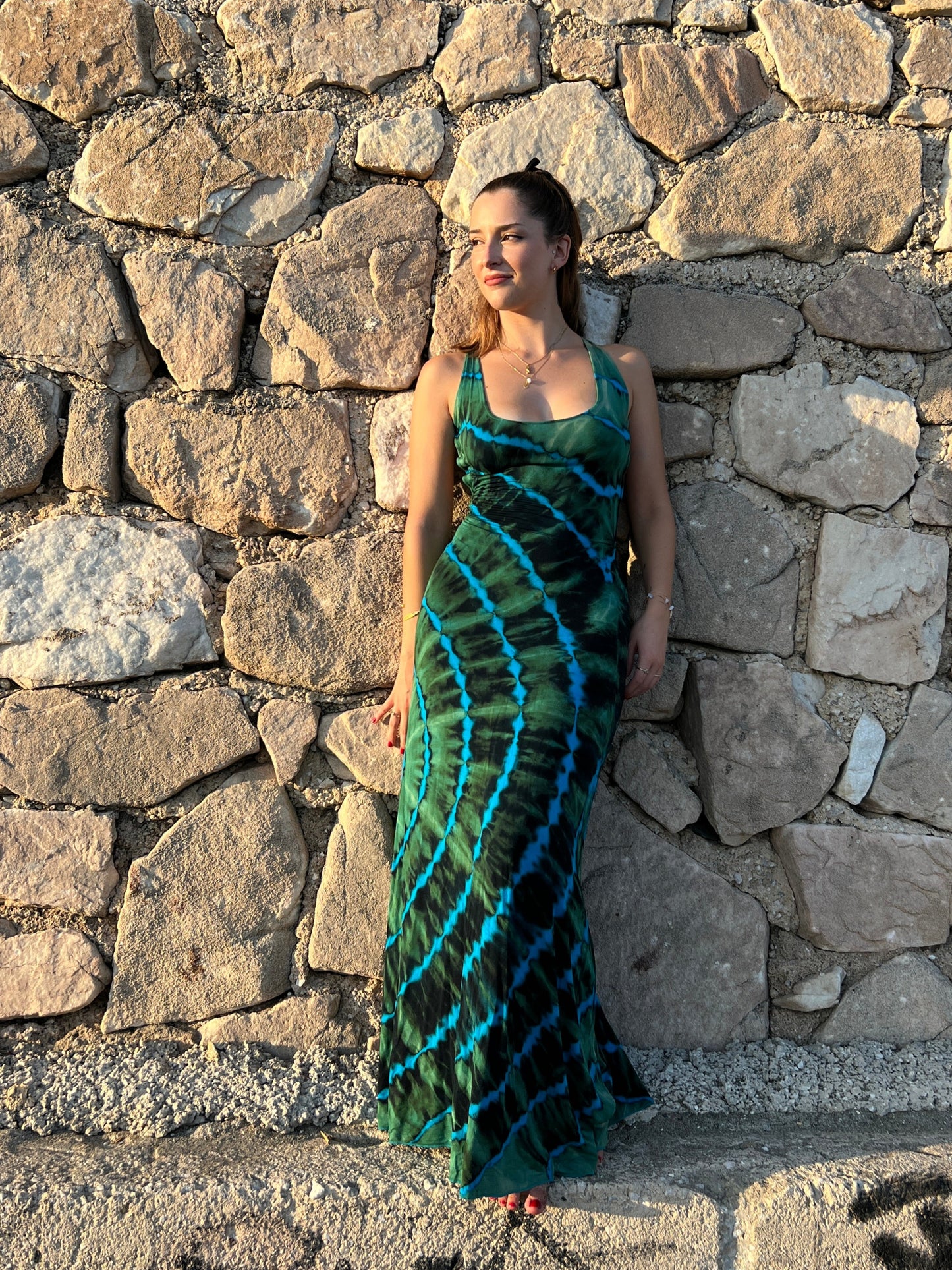Vestido “Aura Solar” en Spandex Tie-Dy