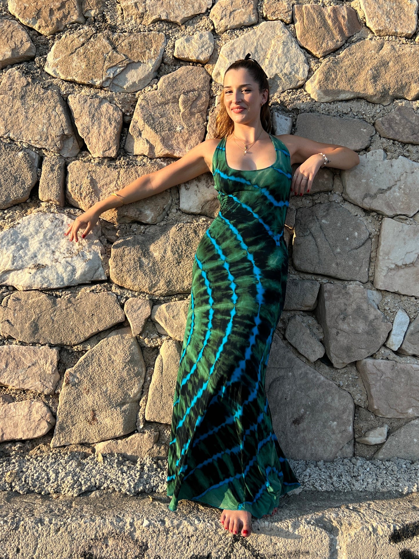 Vestido “Aura Solar” en Spandex Tie-Dy