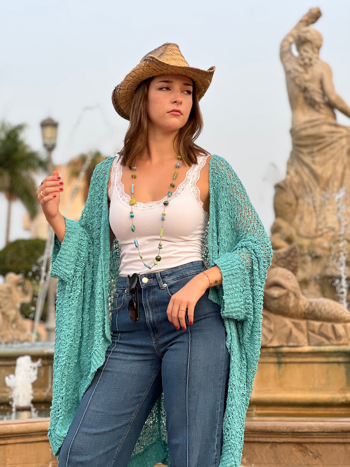 Kimono tejida,  Estilo Boho