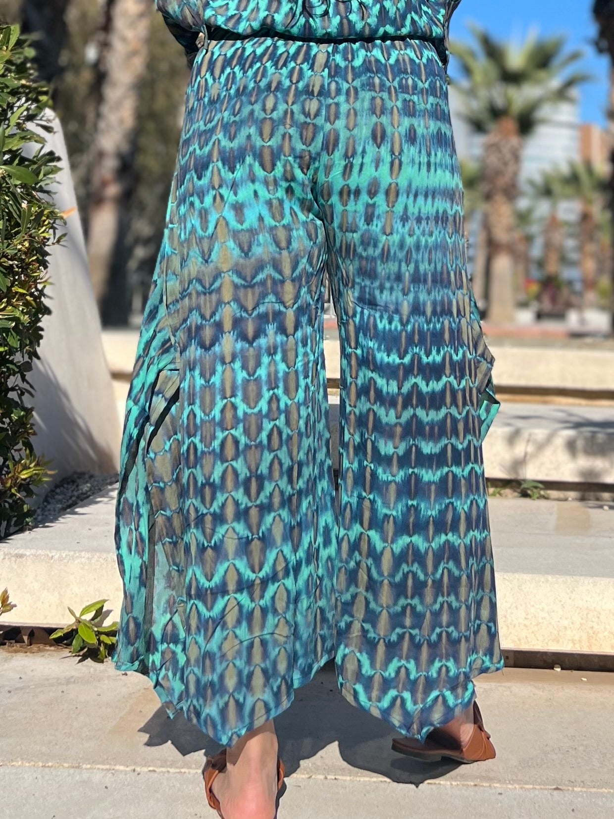 Pantalón boho tie-dye