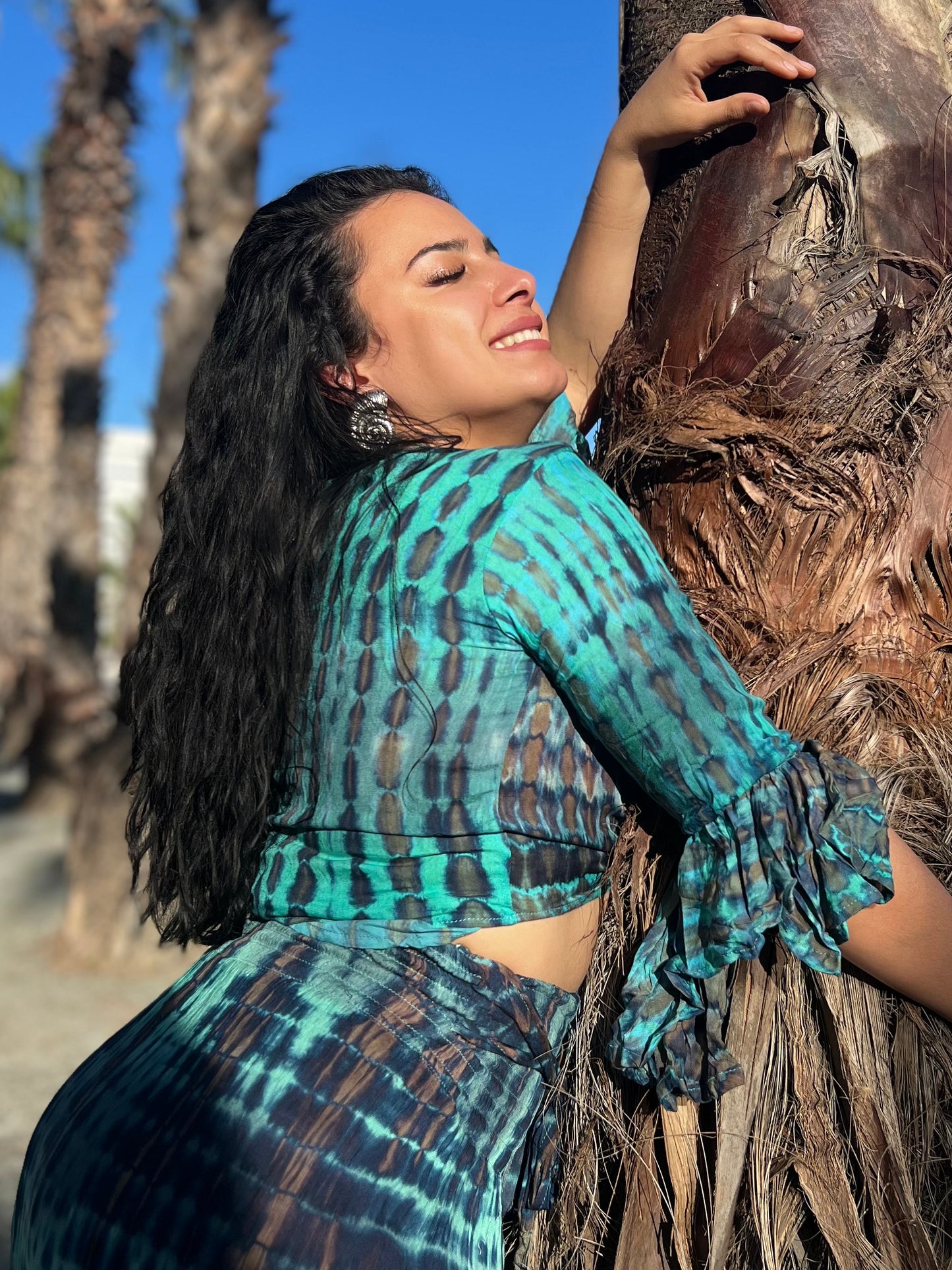 Bolero Tie-Dye de rayón