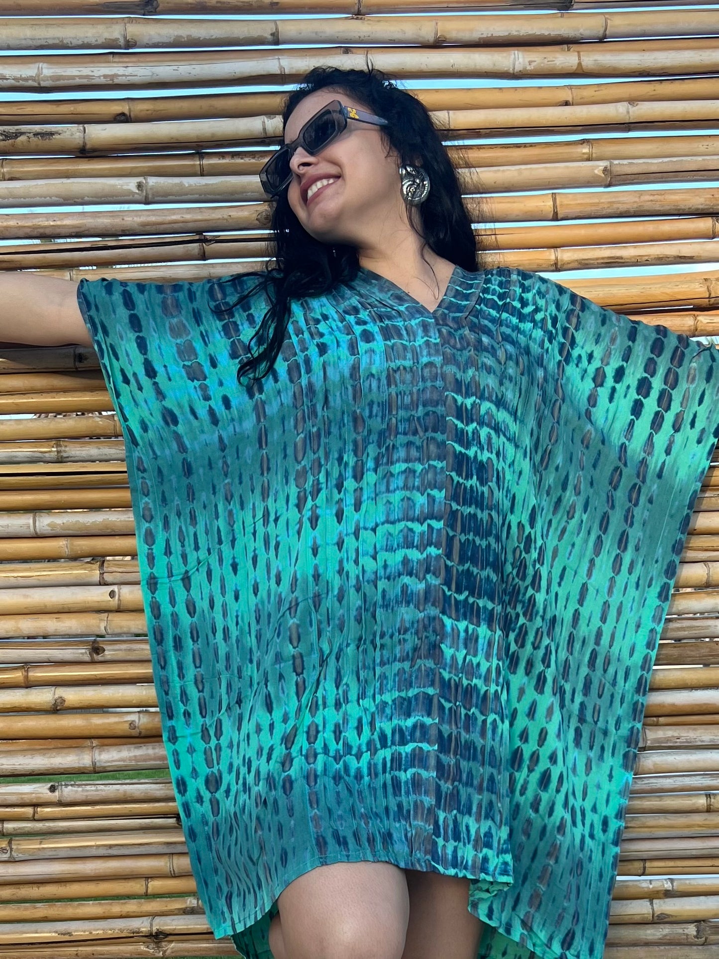Caftan tie-dye largo