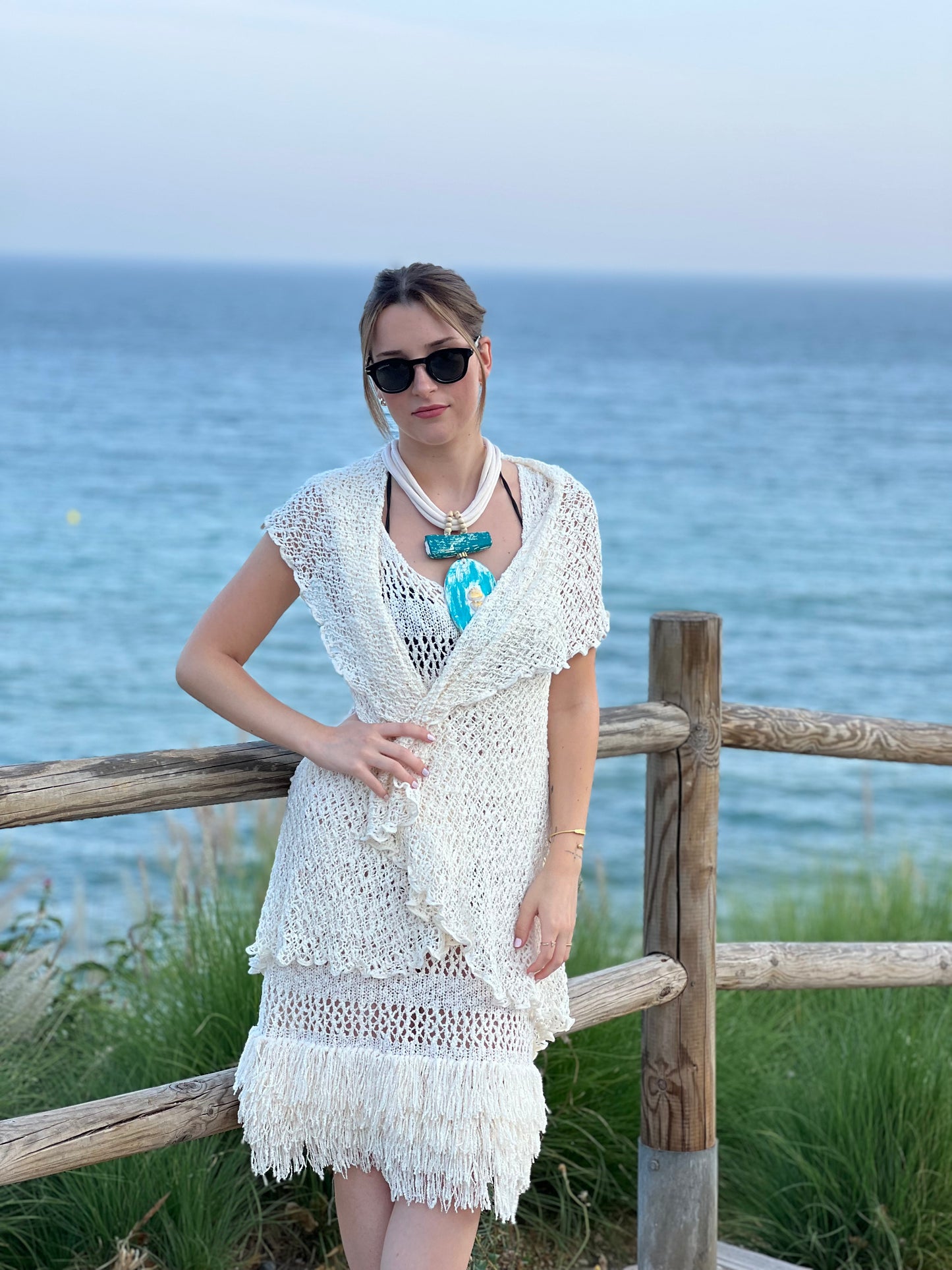 Chaleco circular de punto — el toque bohemio perfecto