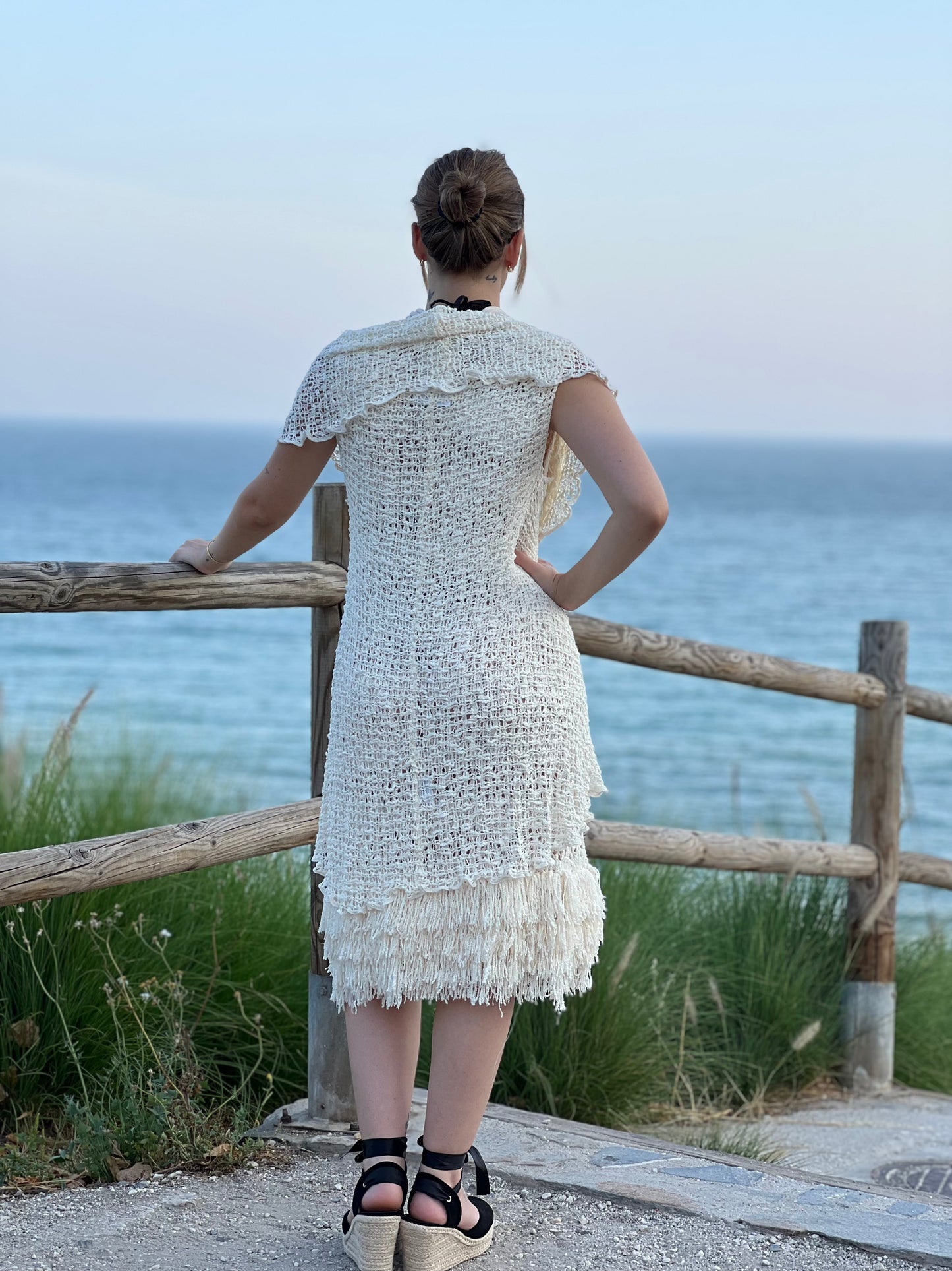 Chaleco circular de punto — el toque bohemio perfecto