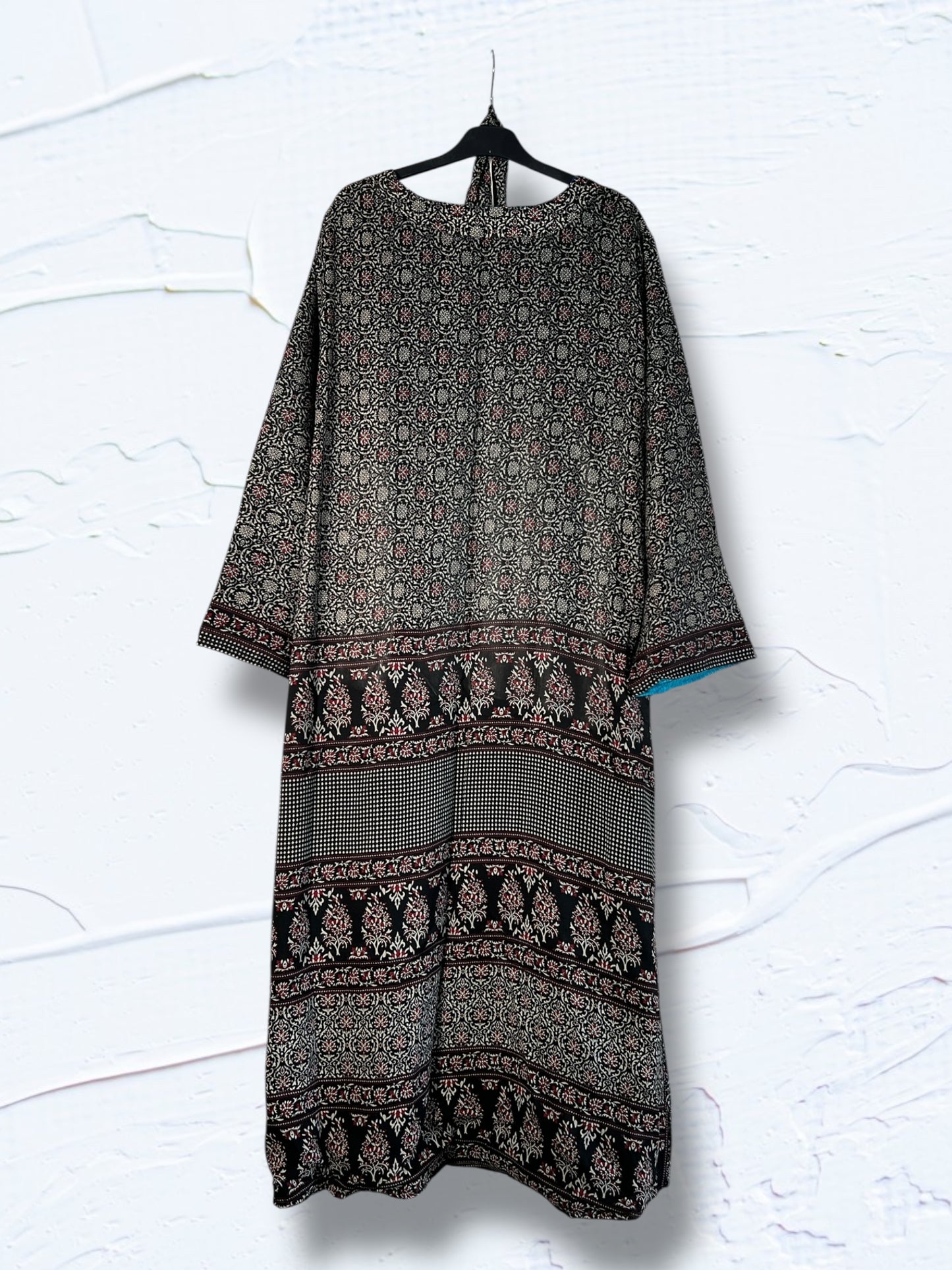 1 Kimono reversible de seda reciclada, XL unisex Sidney