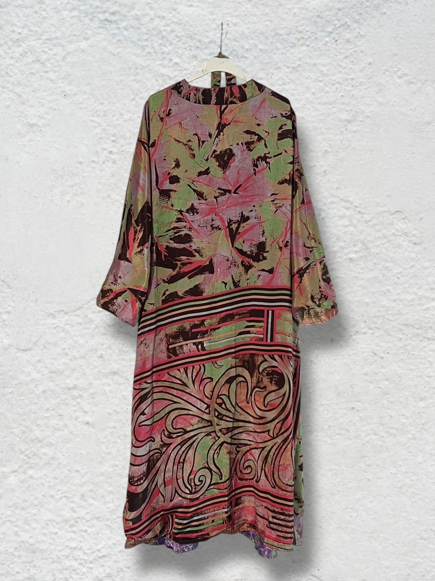 Kimono de seda reciclada Reversible Malaga