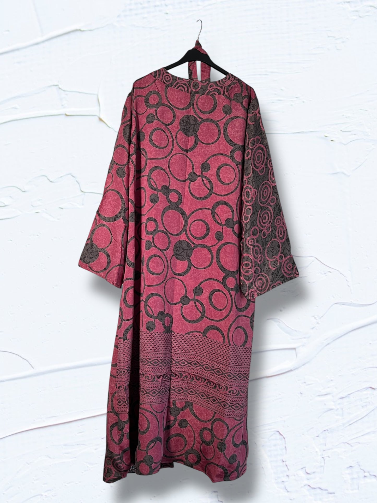1 Kimono reversible de seda reciclada, XL Elegance