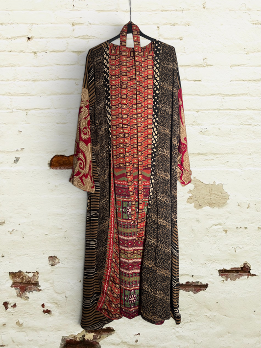 1 Kimono de seda reciclada Reversible Desierto