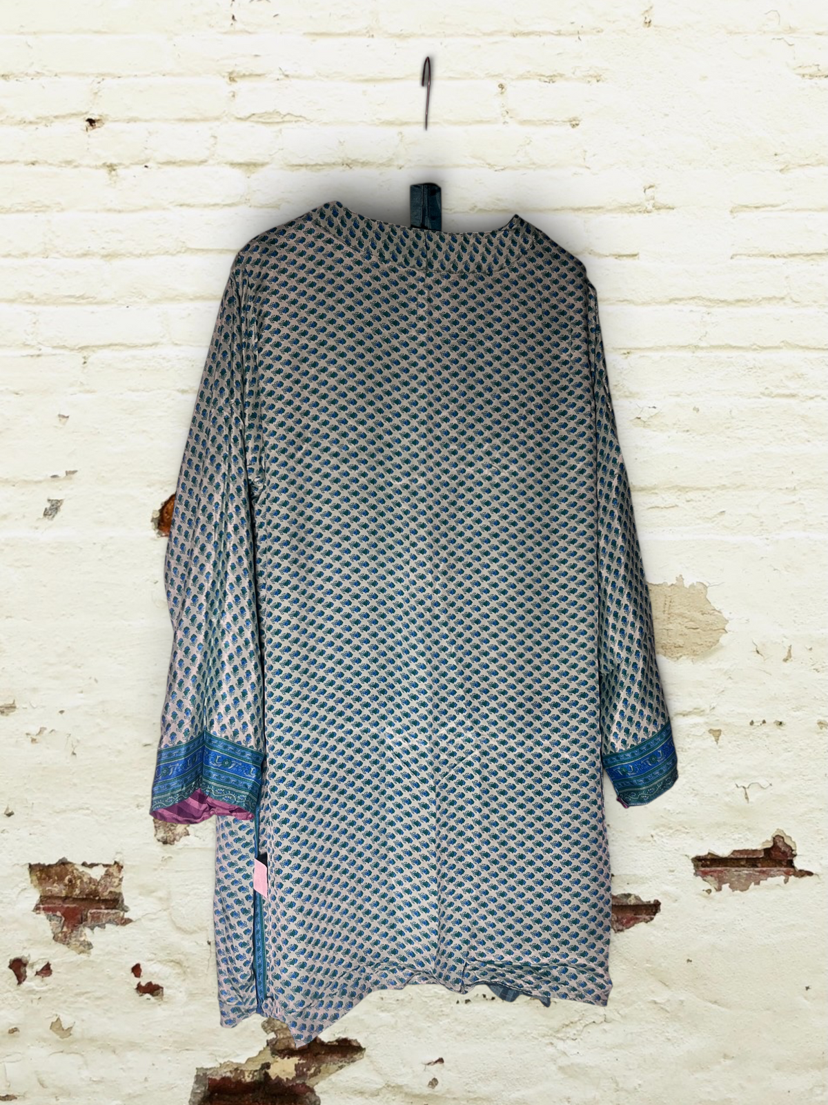 Kimono reversible corto Aguamarina
