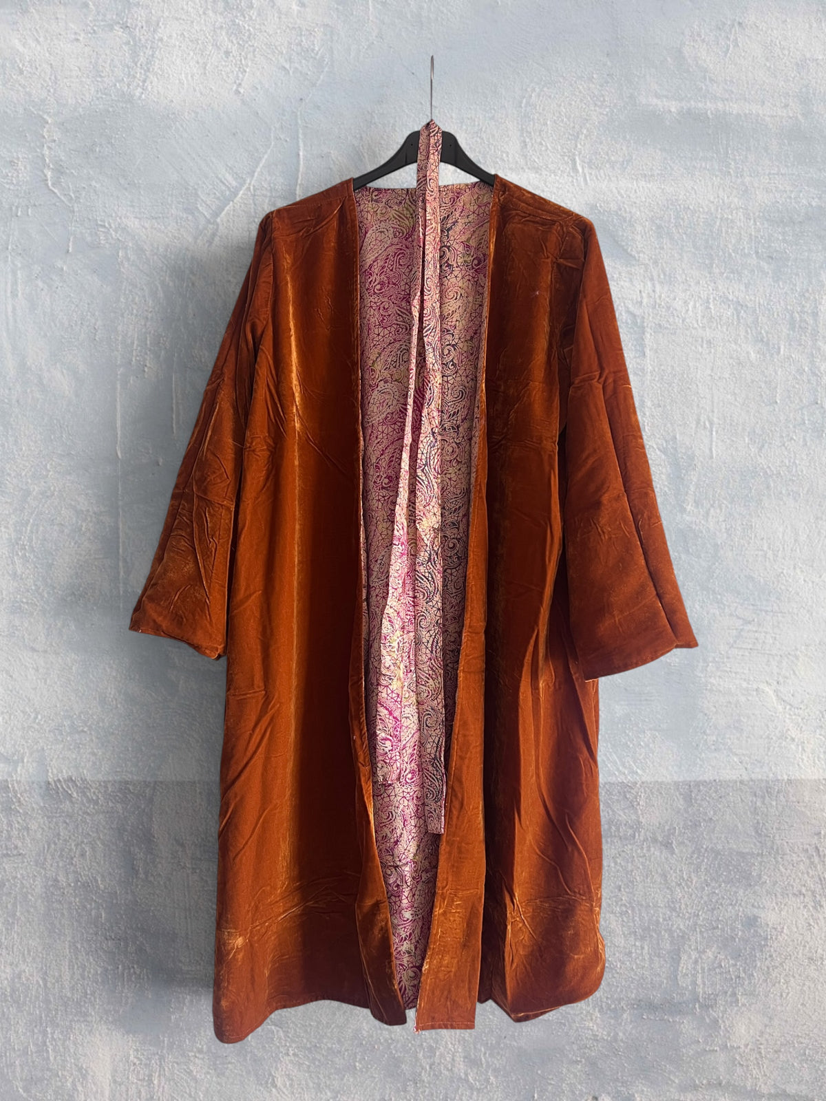 Kimono terciopelo medio largo reversible SAFARI