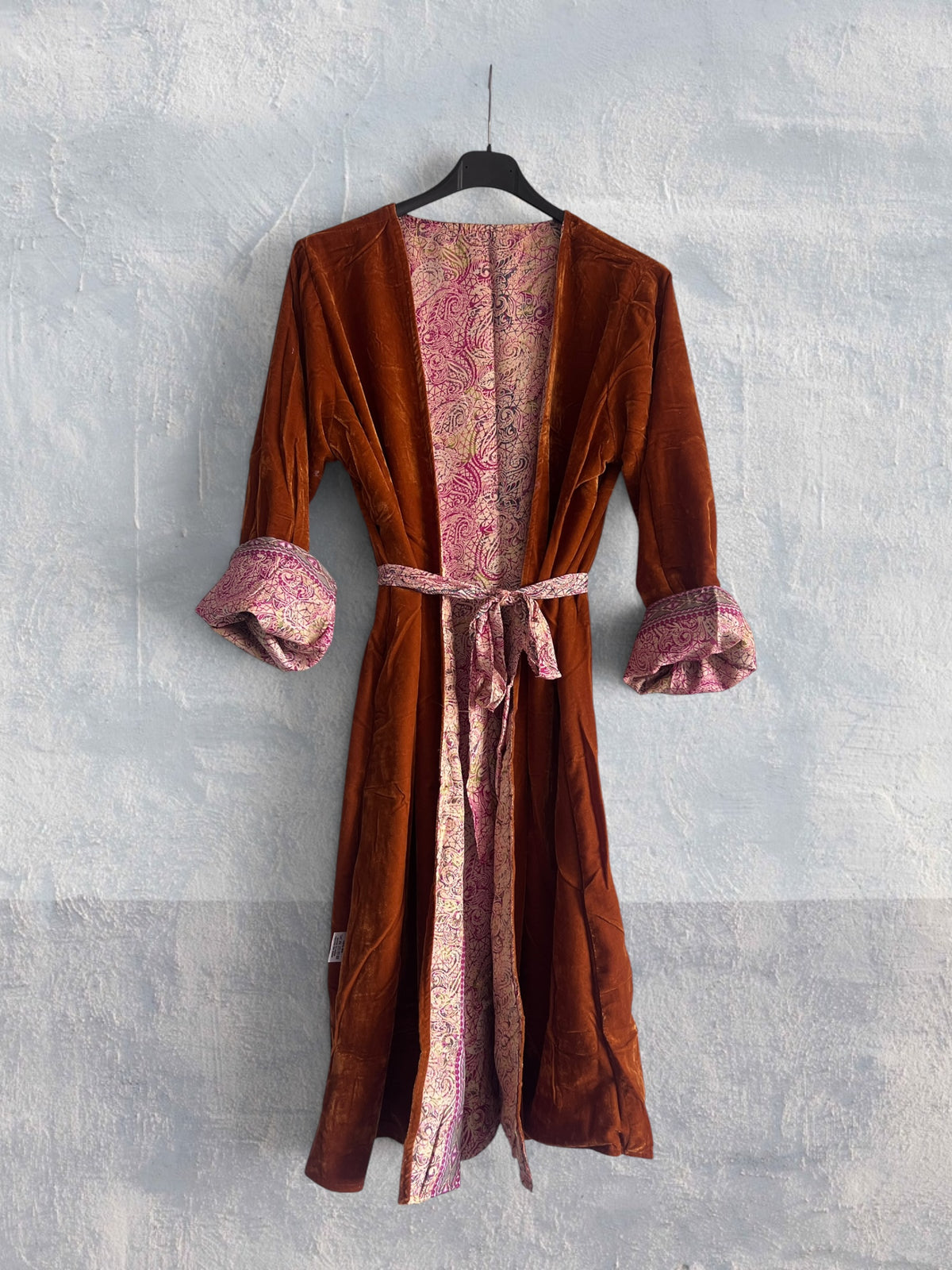Kimono terciopelo medio largo reversible SAFARI