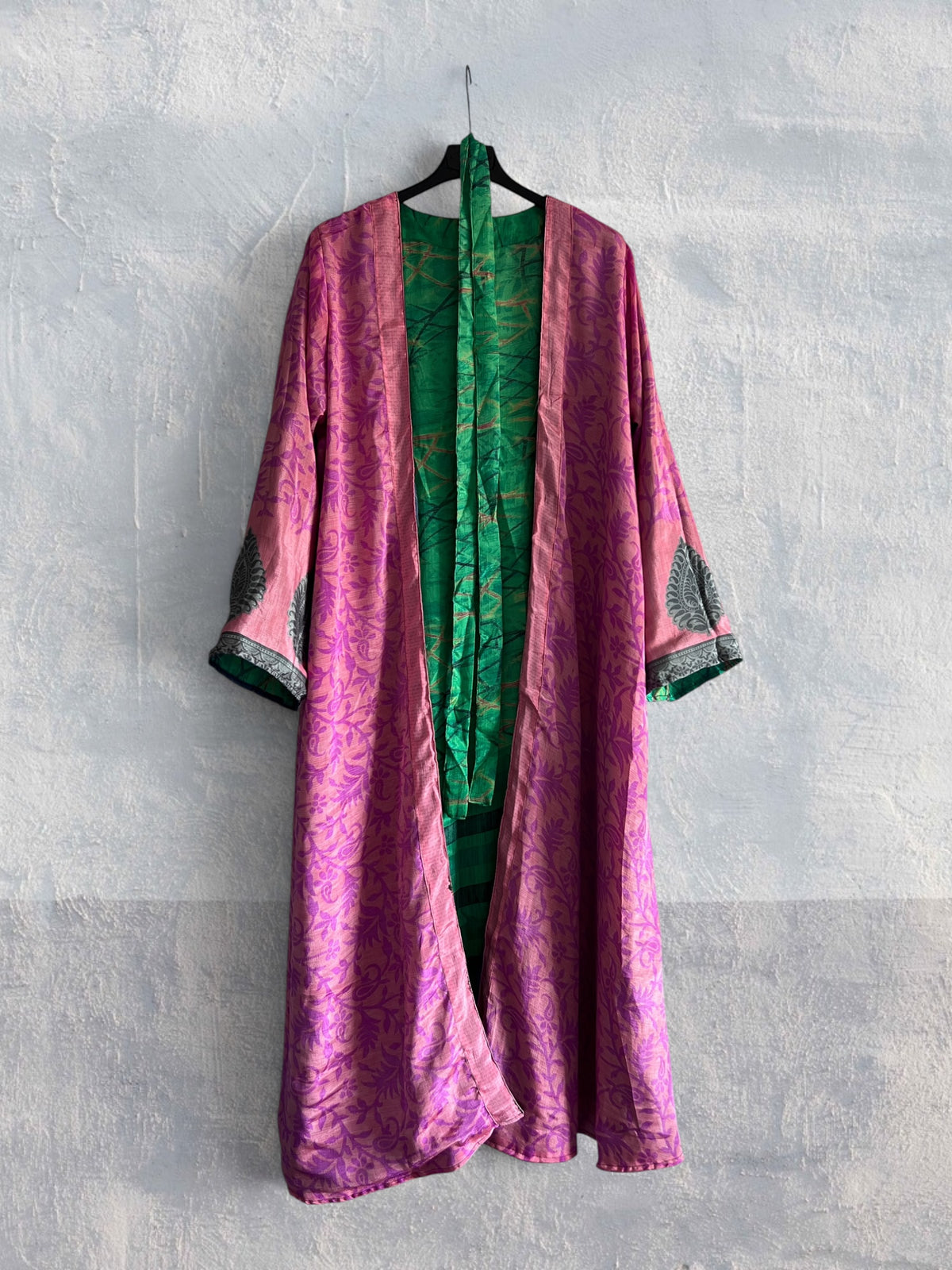 1 Kimono de seda reciclada Reversible Fresh