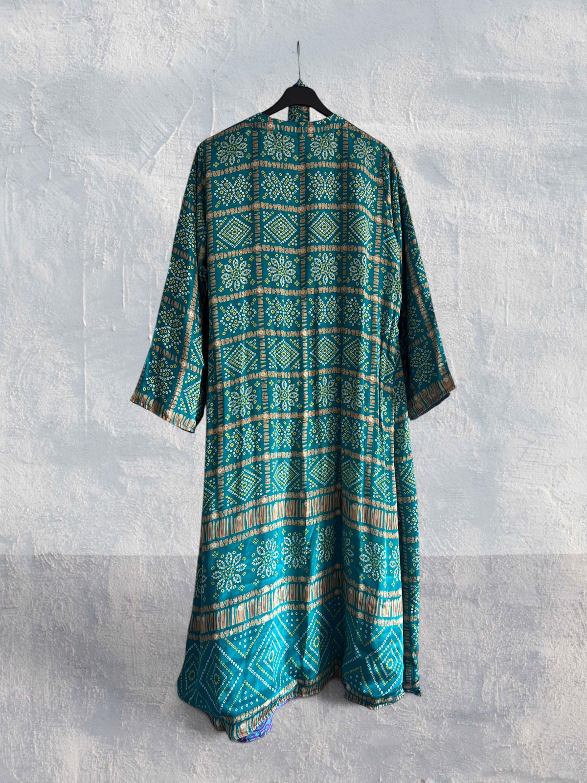 1 Kimono de seda reciclada Reversible Sunset