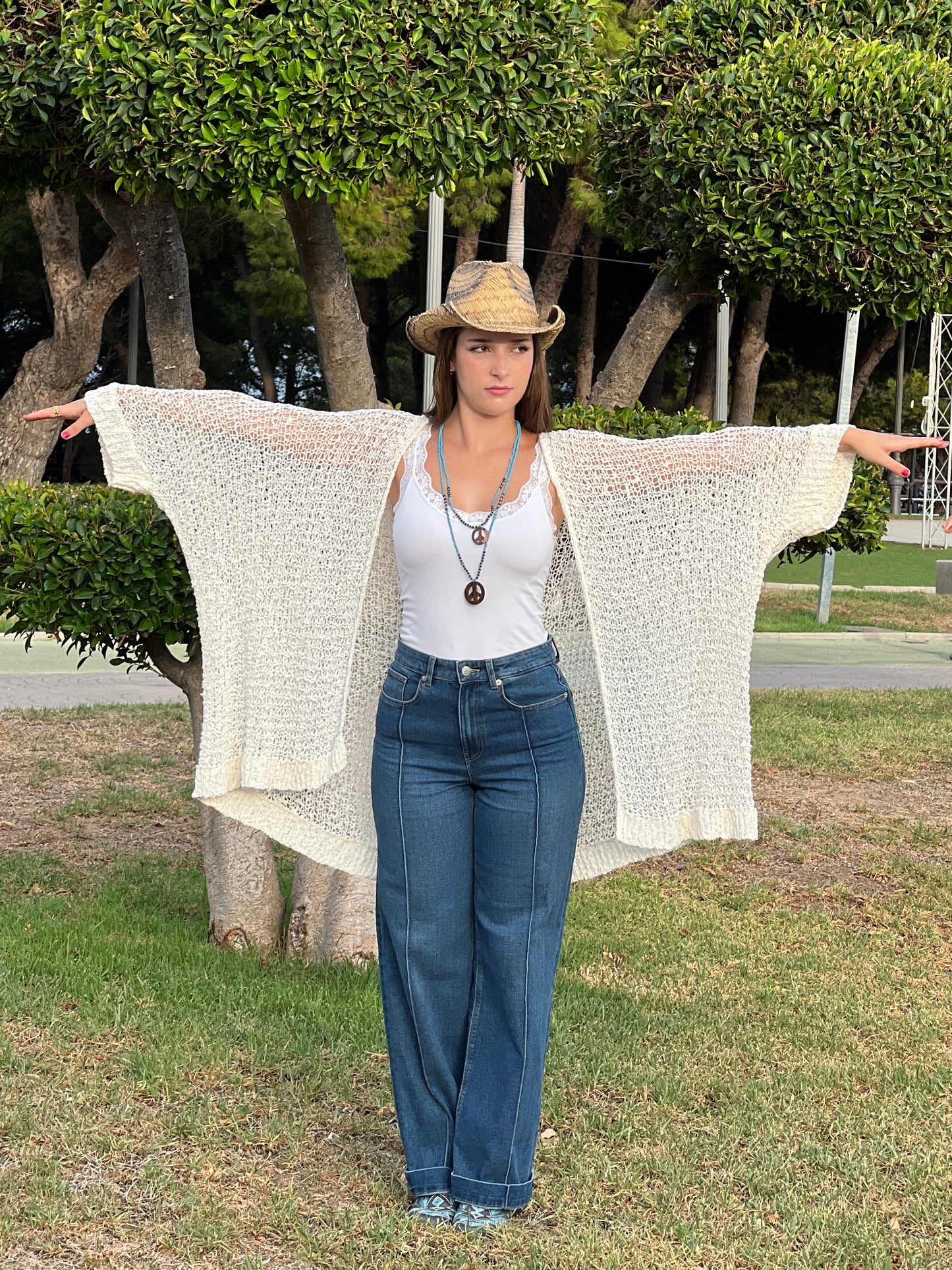 Kimono tejida,  Estilo Boho