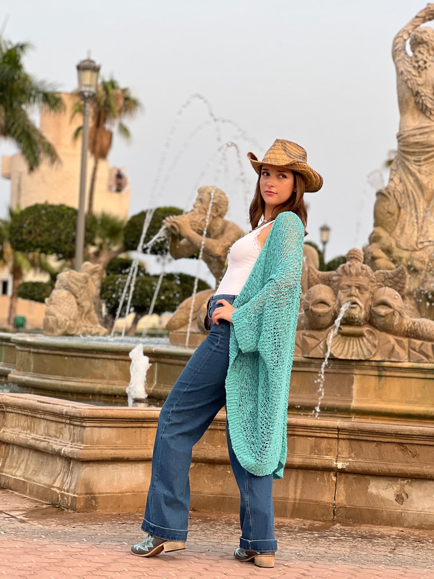 Kimono tejida,  Estilo Boho