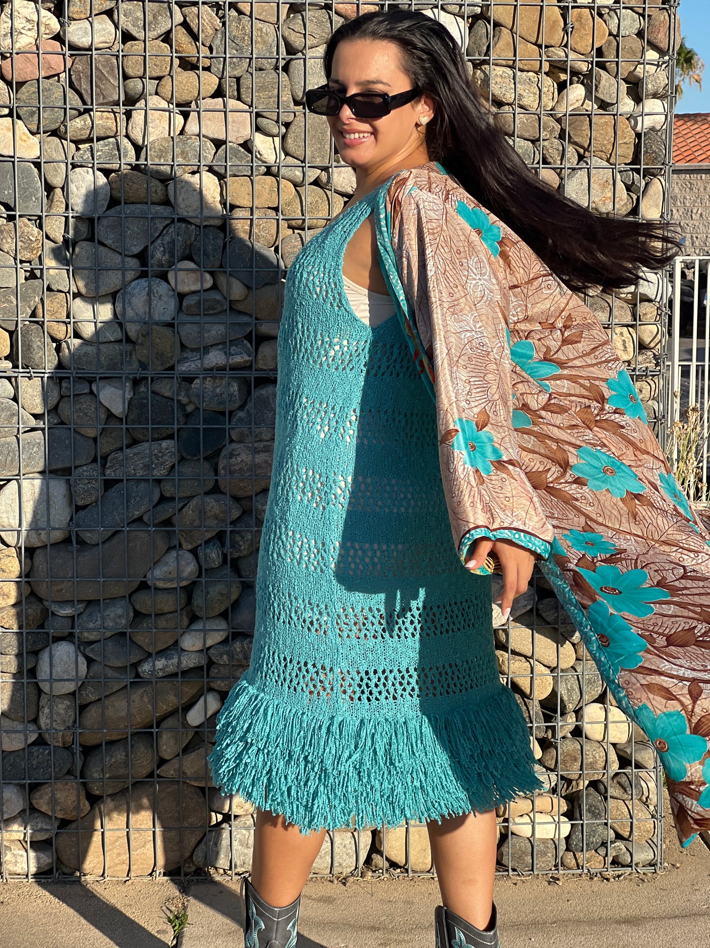 Vestido Boho Chic de Crochet – Ligereza y Estilo