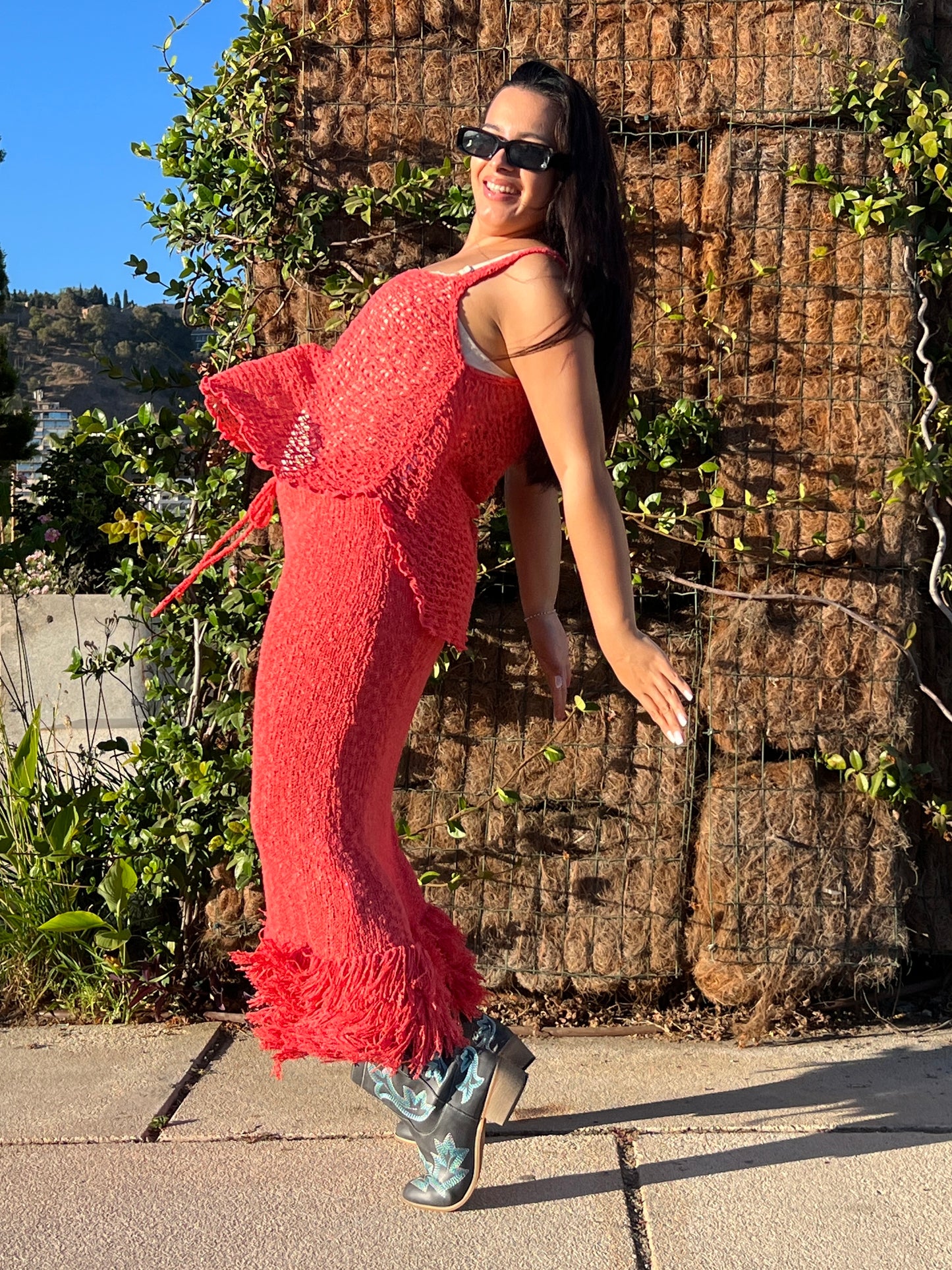 Conjunto Boho Chic con falda versatil.