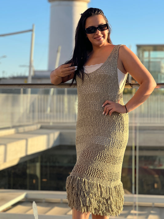 Vestido Boho Chic de Crochet – Ligereza y Estilo