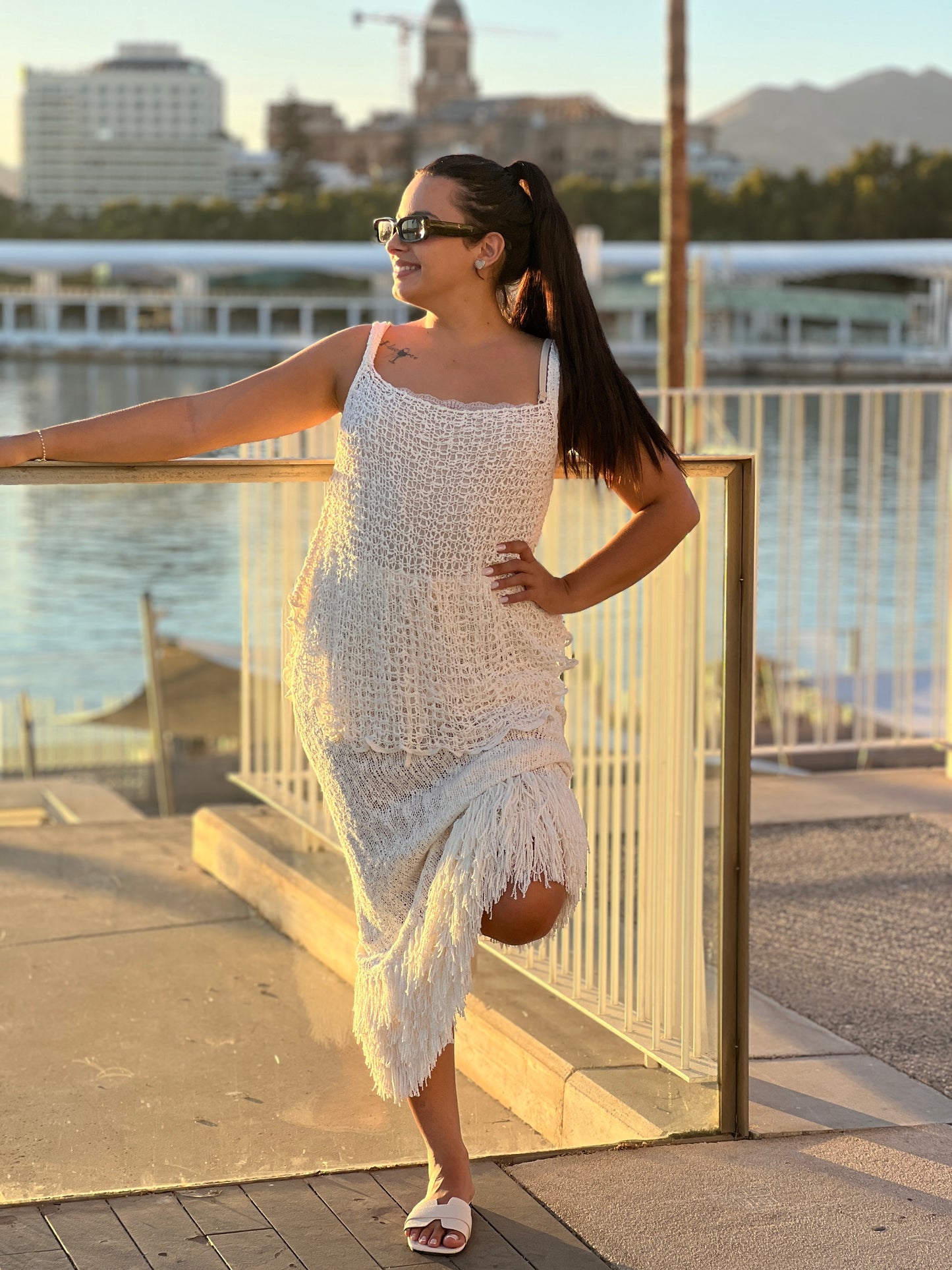 Conjunto Boho Chic con falda versatil.