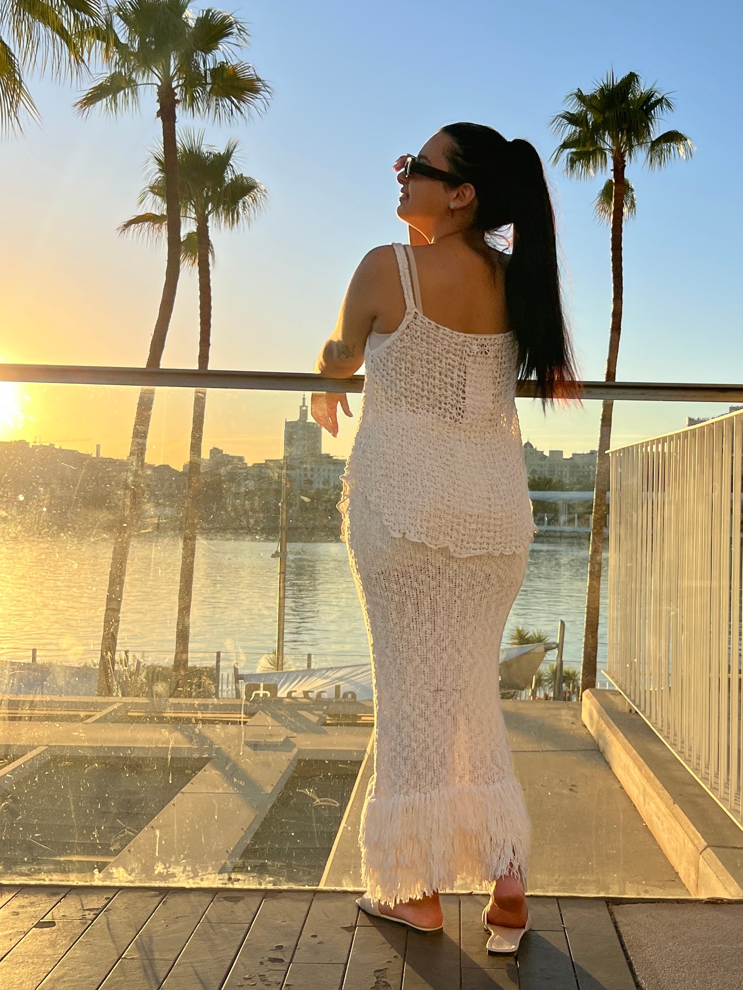 Conjunto Boho Chic con falda versatil.