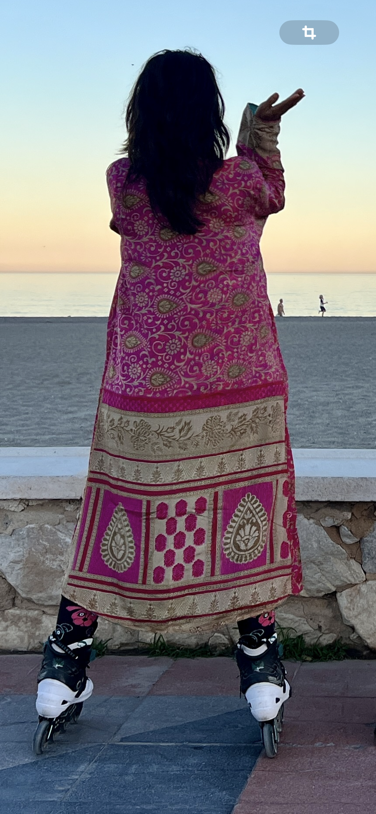 Kimono de seda reciclada Reversible Sardegna