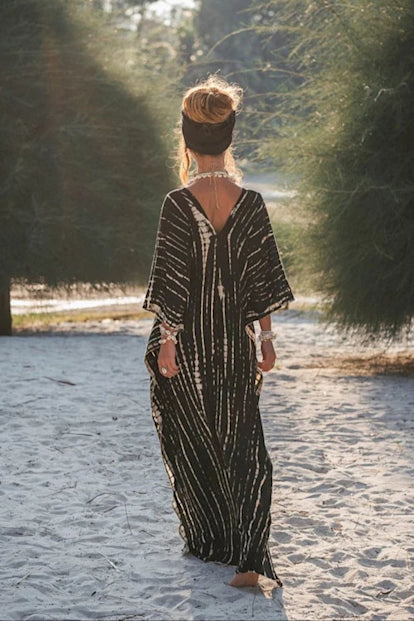 Caftan tie-dye largo