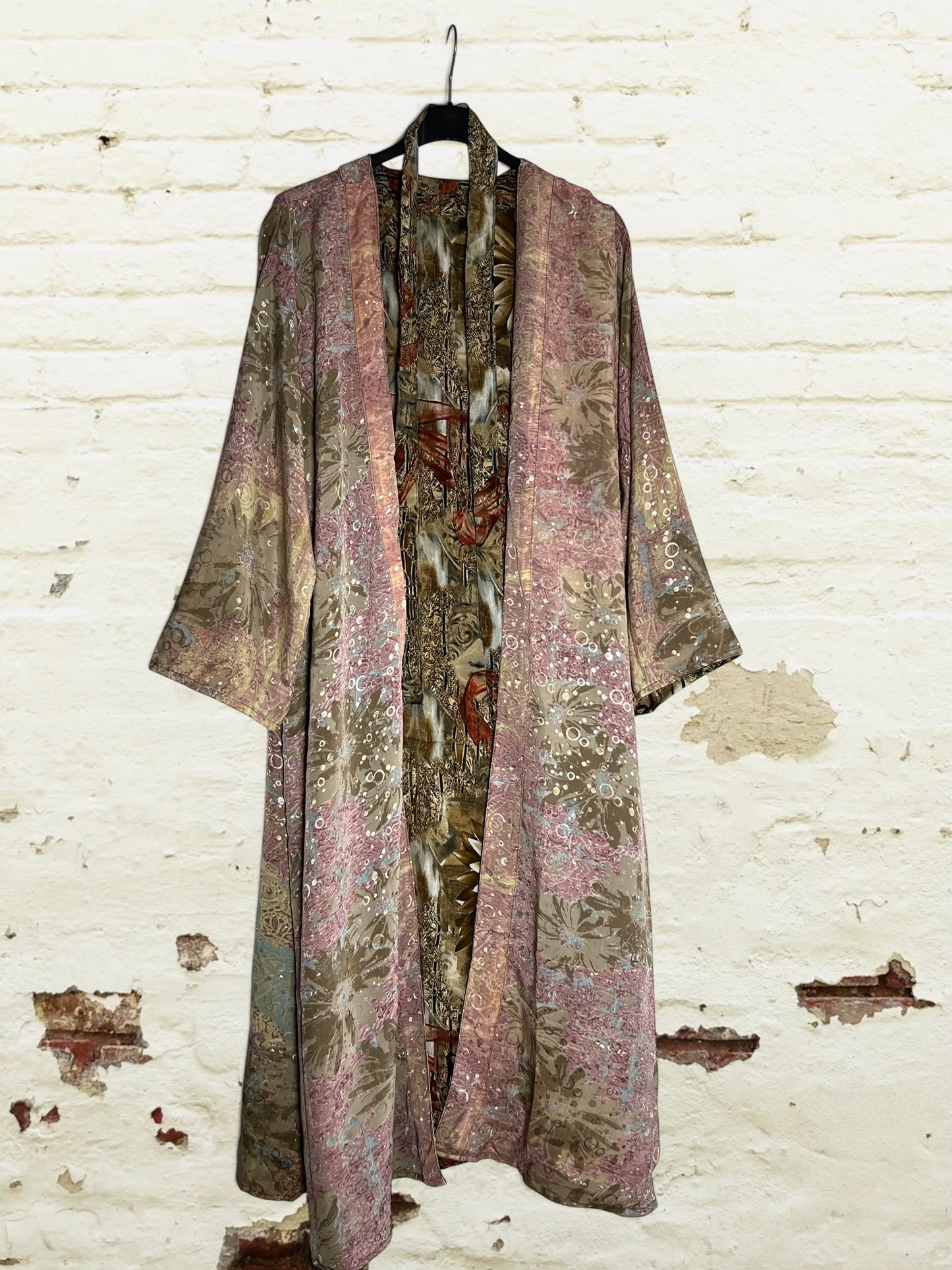 Kimono de seda reciclada Reversible Sardegna