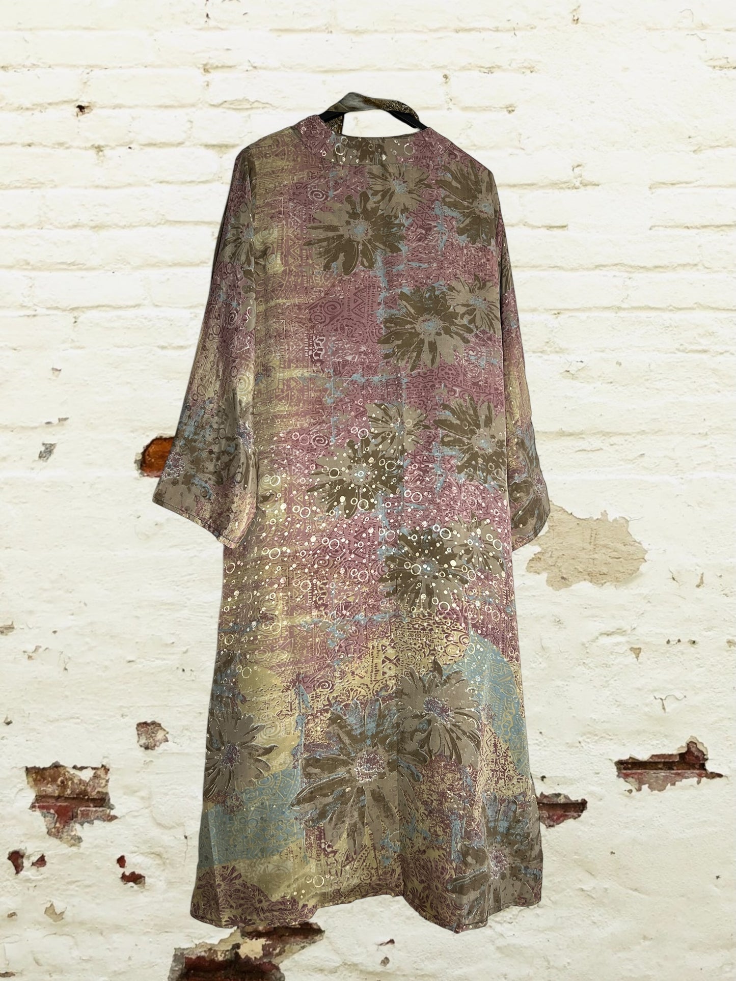Kimono de seda reciclada Reversible Sardegna
