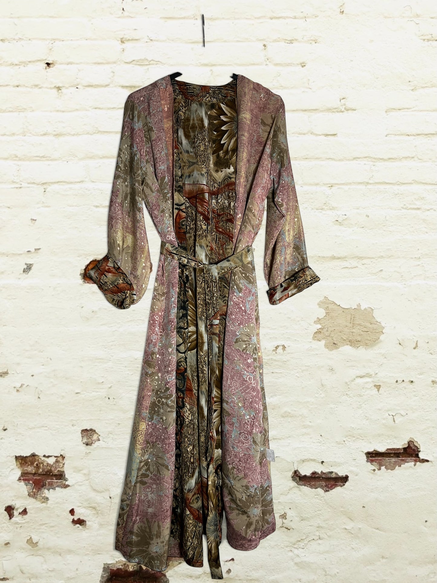 Kimono de seda reciclada Reversible Sardegna
