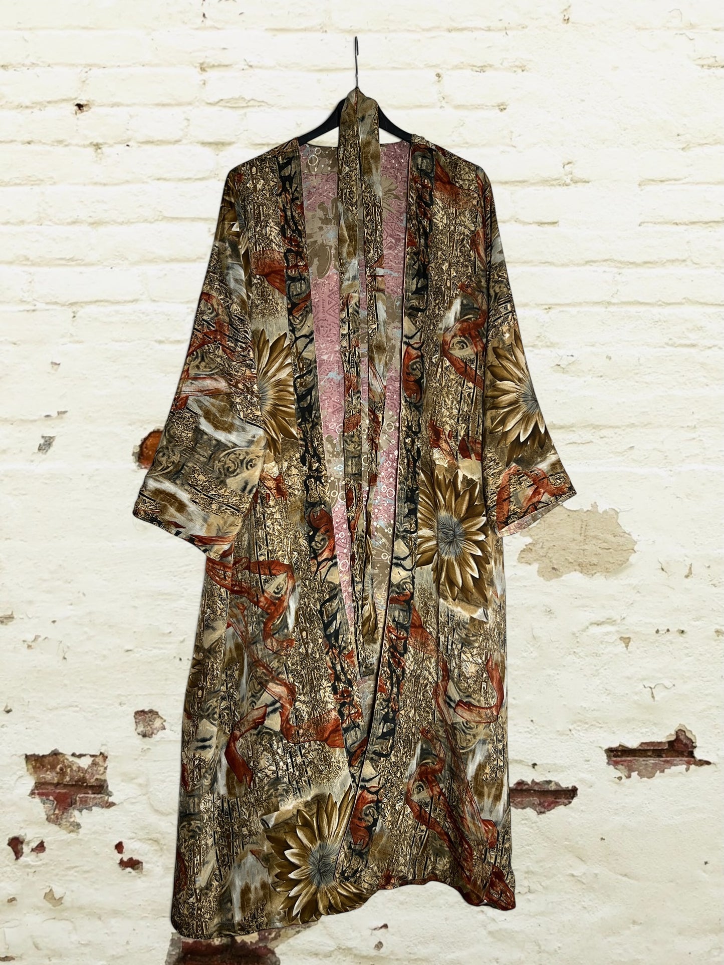 Kimono de seda reciclada Reversible Sardegna