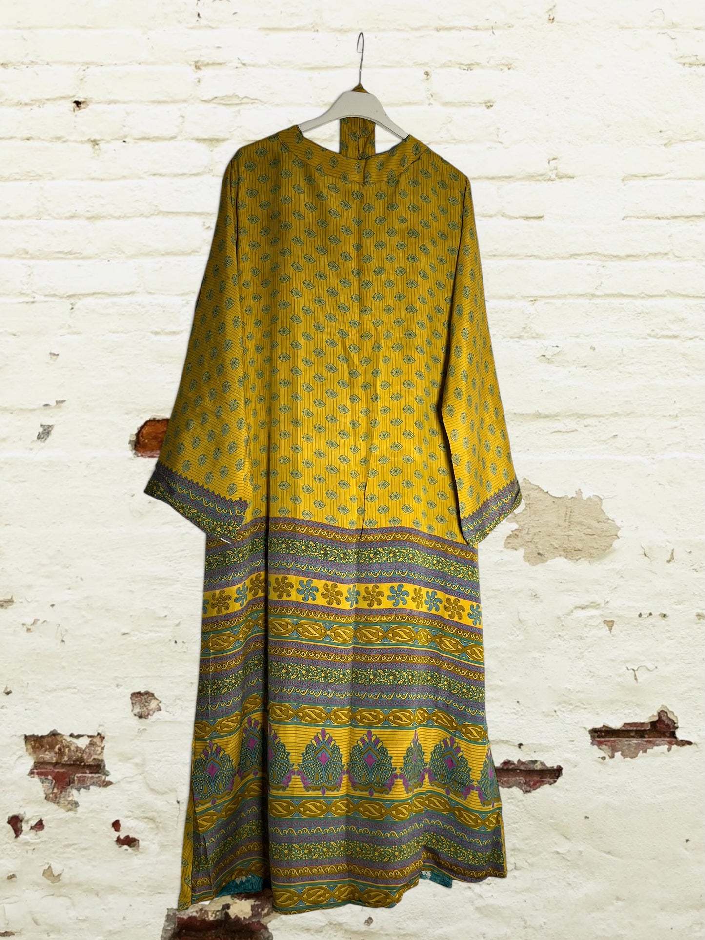 Kimono de seda reciclada Reversible Japan