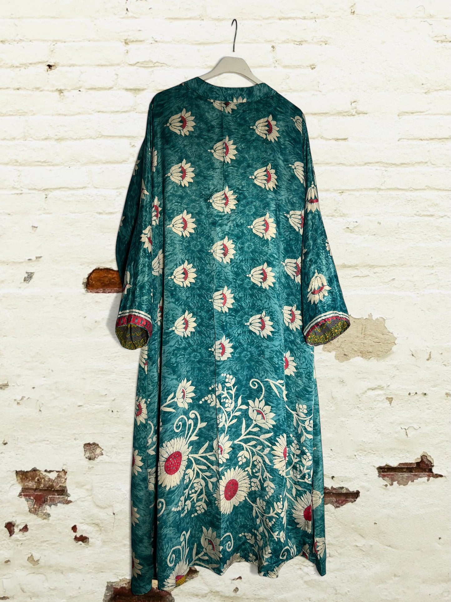 Kimono de seda reciclada Reversible Japan