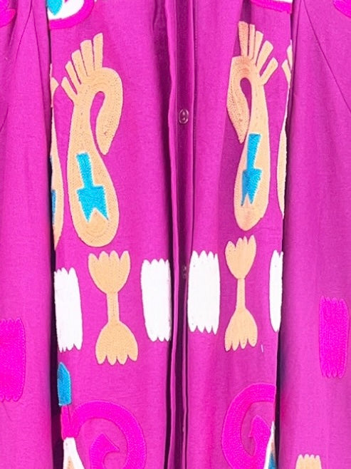 Vestido Camisero México Artesanal 100%