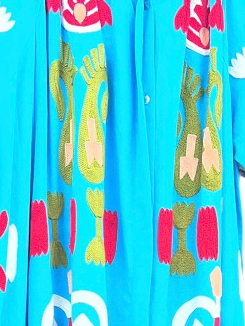 Vestido Camisero México Artesanal 100%