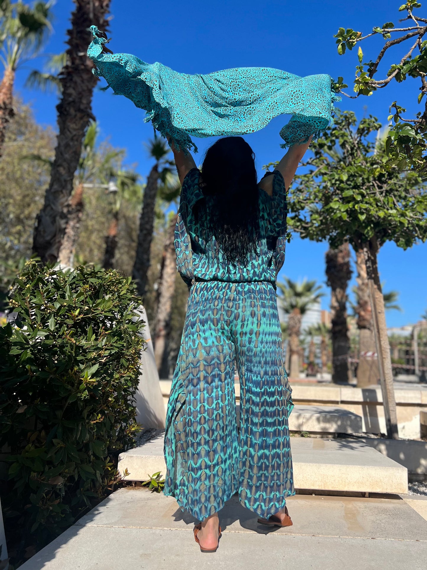 Pantalón boho tie-dye