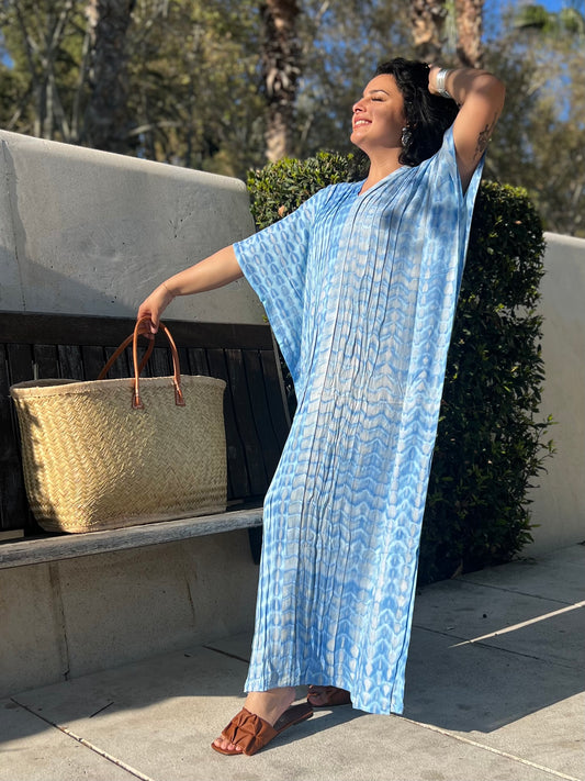 Caftan tie-dye largo