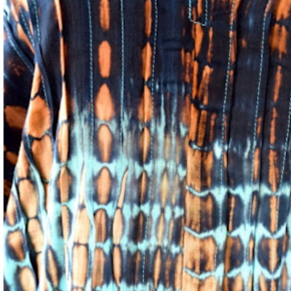 Kimono largo de rayón Tie-Dye, estilo y comodidad