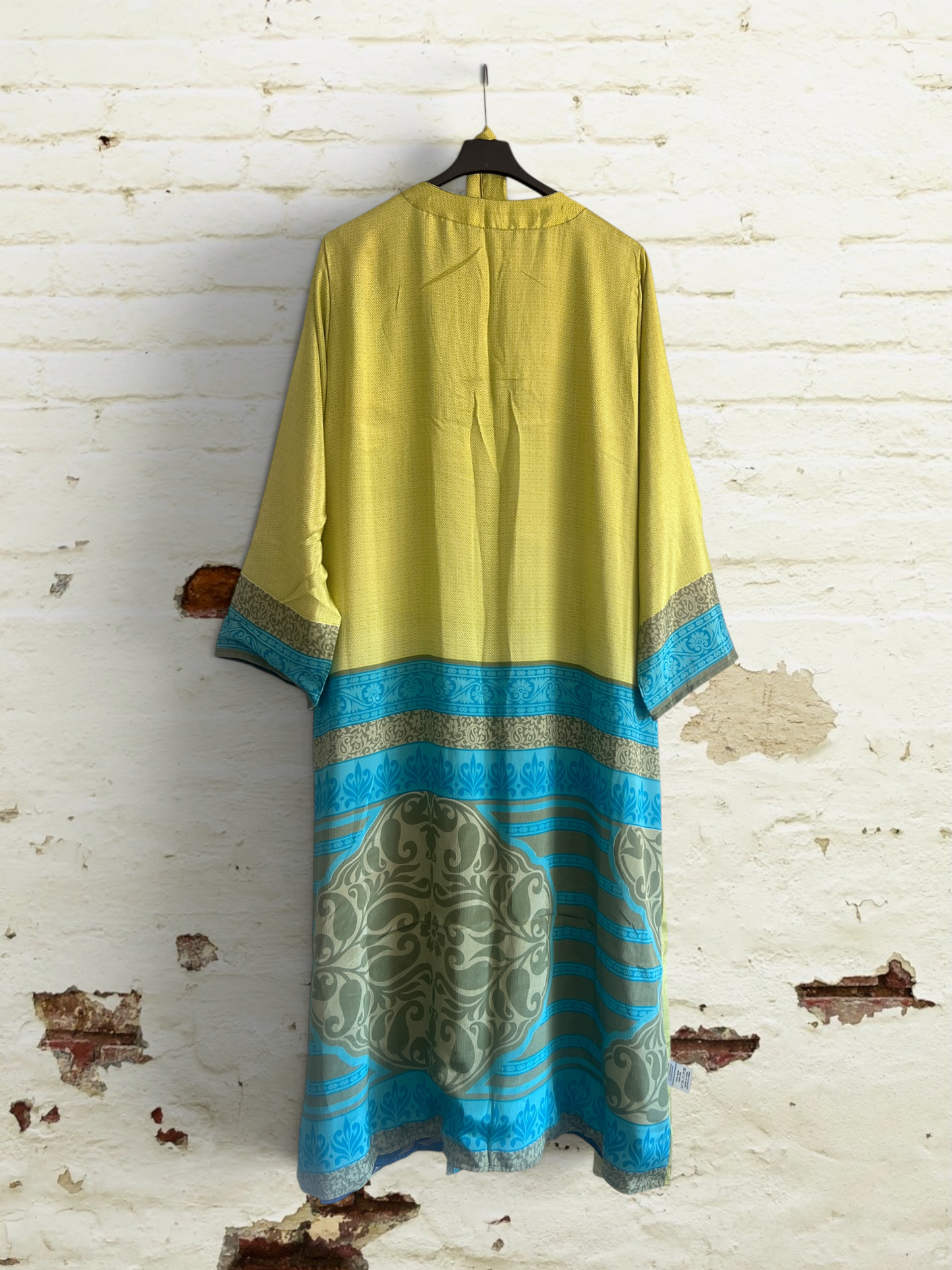 Kimono de seda reciclada Reversible Japan