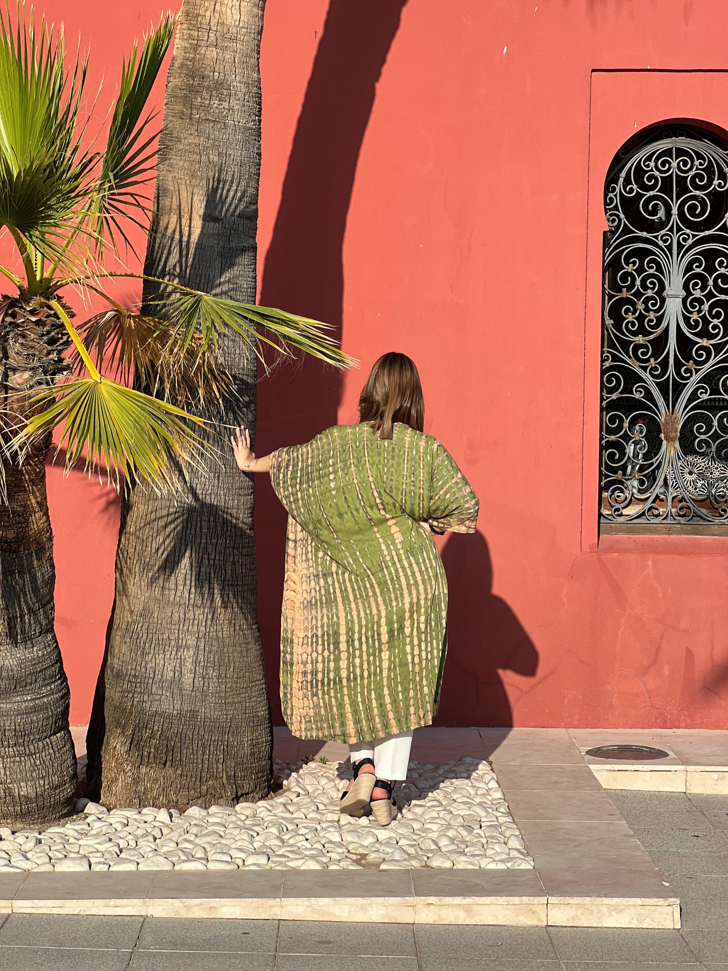 Kimono largo de rayón Tie-Dye, estilo y comodidad