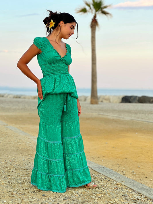Pantalón Palazzo Tahiti Verde