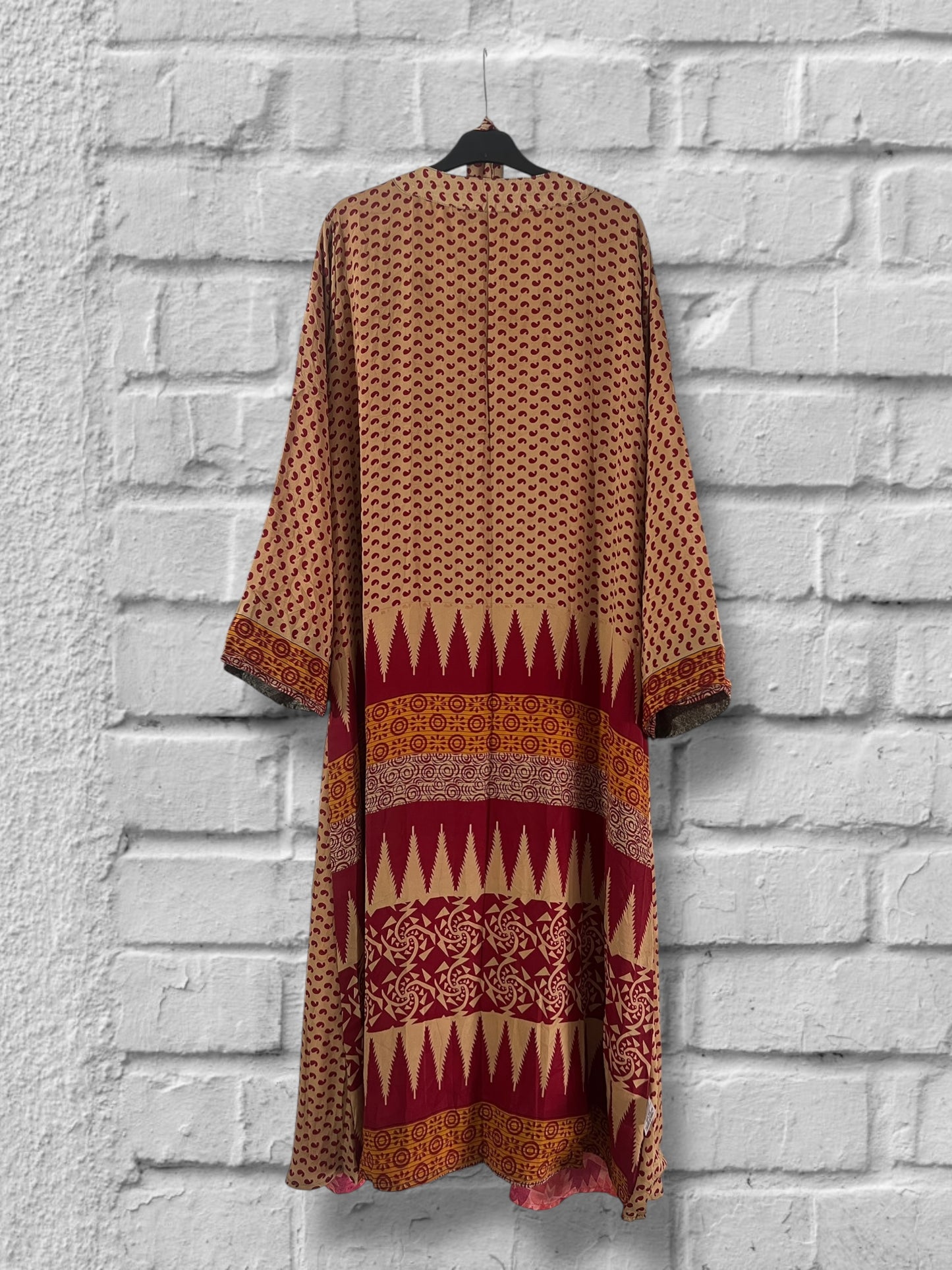 Kimono de seda reciclada Reversible Love