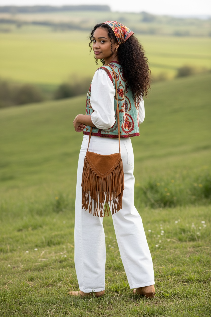 Chaleco de Terciopelo Bordado – Hecho en India