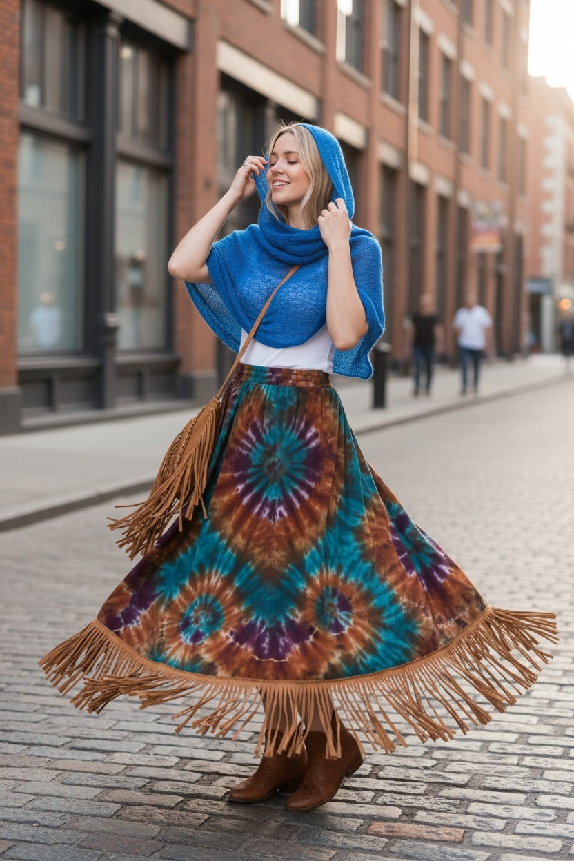 Poncho Multiuso de Tejido Ligero – Cómodo, Bonito y Disponible en Varios Colores