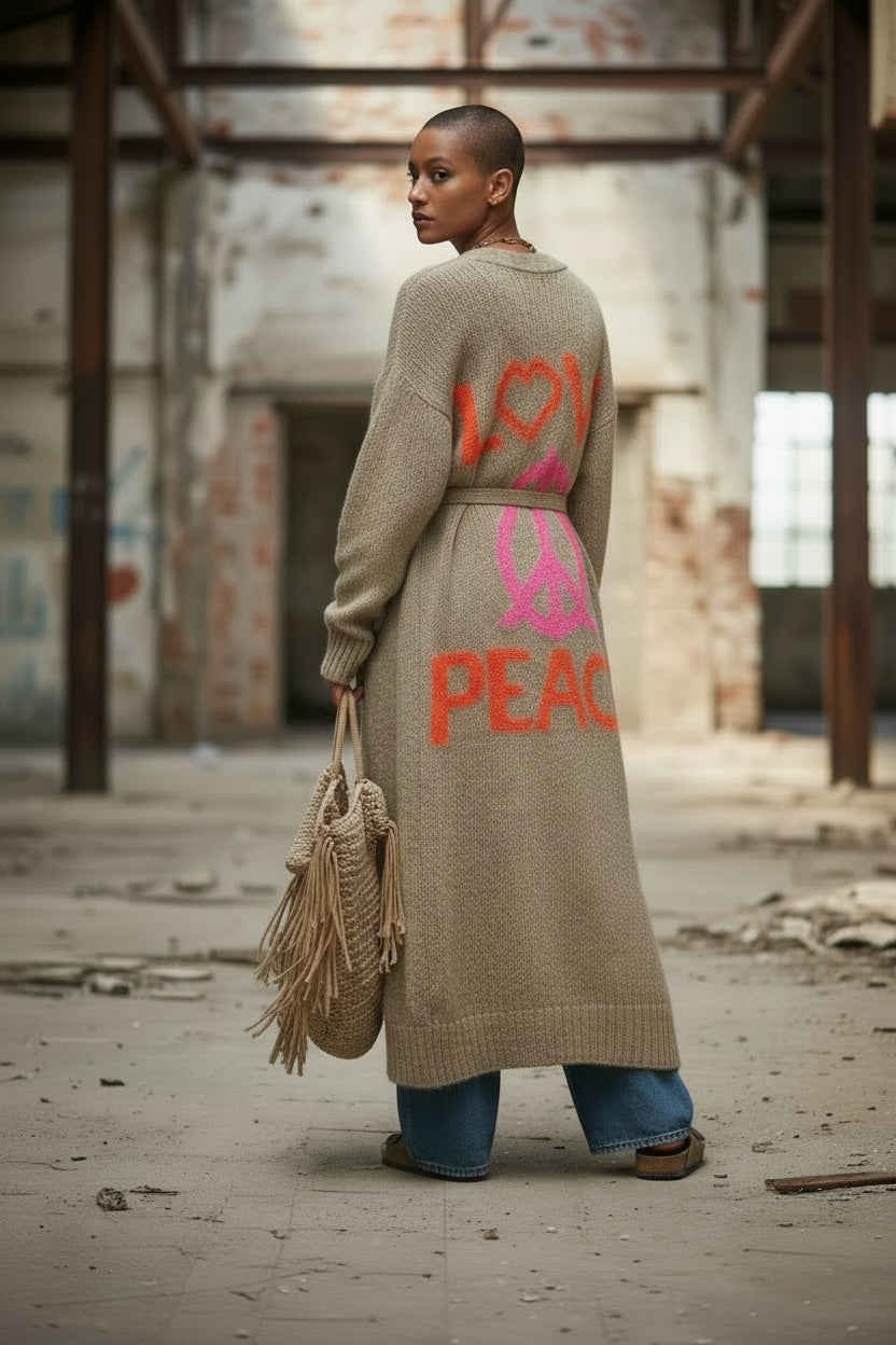 Cardigan LOVE & PEACE