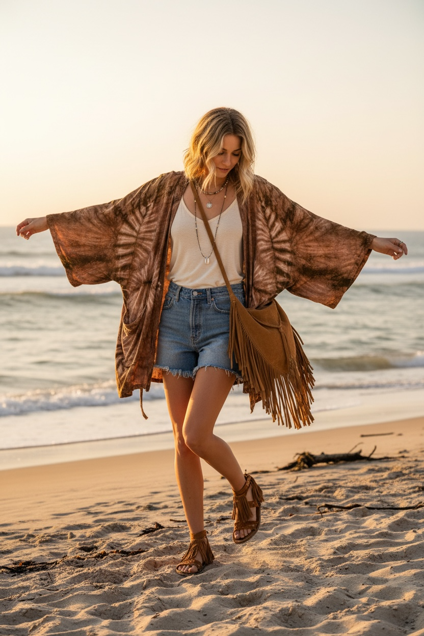 Kimono Tie‑Dye Unisex