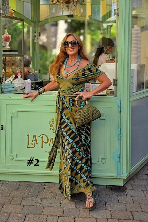 Vestido Multifuncional “Aura Cambiante” — Largo en spandex tie-dye